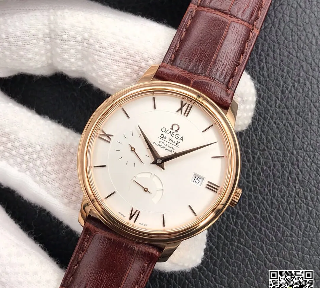 Omega De Ville 424.53.40.21.02.001 ZF Factory 1:1 Best Edition Replica Watch Brown Leather Strap